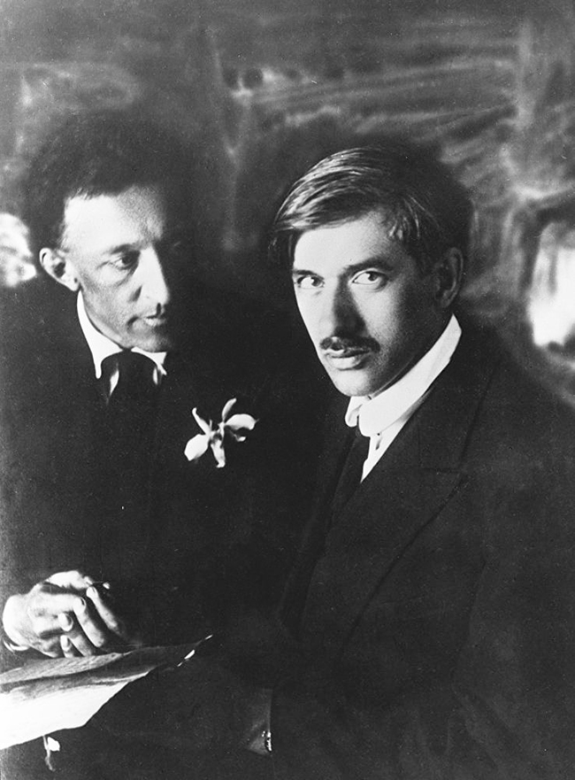 Александр Блок с Корнеем Чуковским, фотография Моисея Наппельбаума, 25 апреля 1921 года