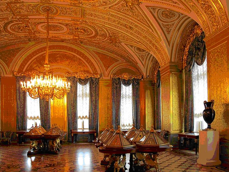«Золотая гостиная» Зимнего дворца, в которой я провел не один десяток часов, изучая работы старых мастеров