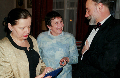 Ксения Старосельская с авторами Кристиной и Стефоном Хвин