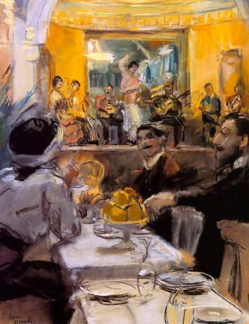 Isaac Israëls (1865-1934) - Cafe chantant group La Feria