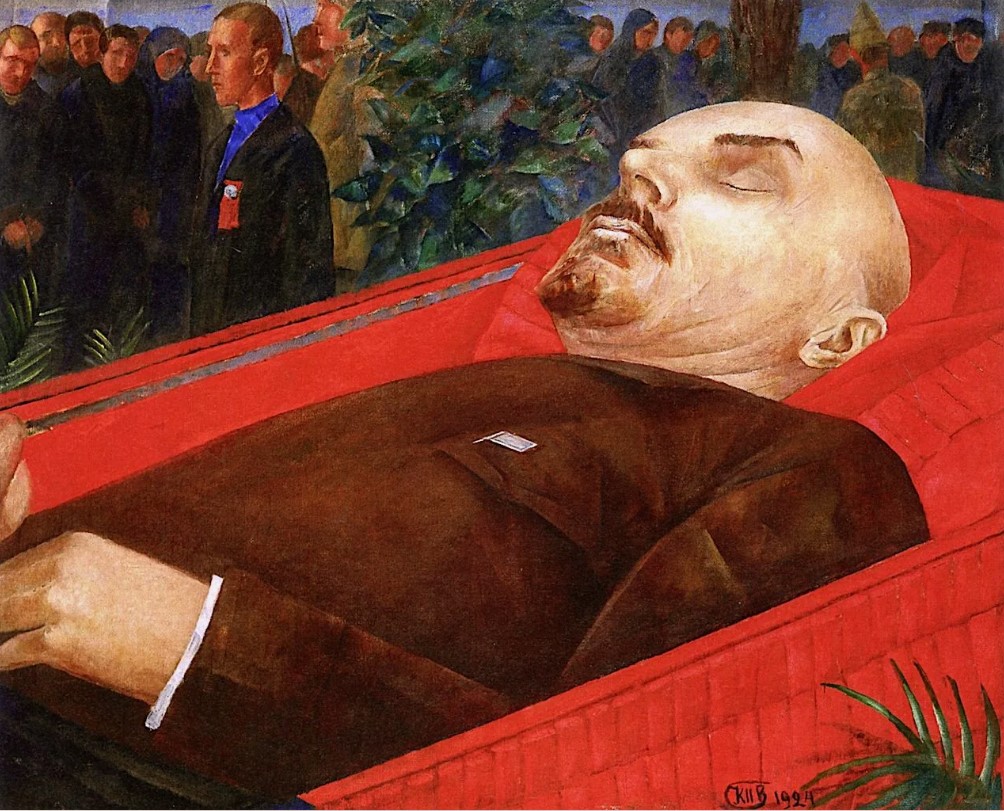 Ленин в гробу. Работа К.С. Петрова-Водкина. 1924 год