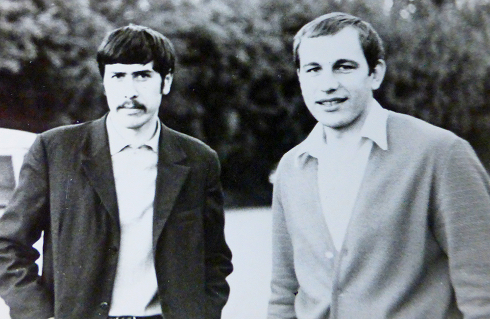 Геннадий Калашников и Сергей Костырко, 1973 год, Переделкино